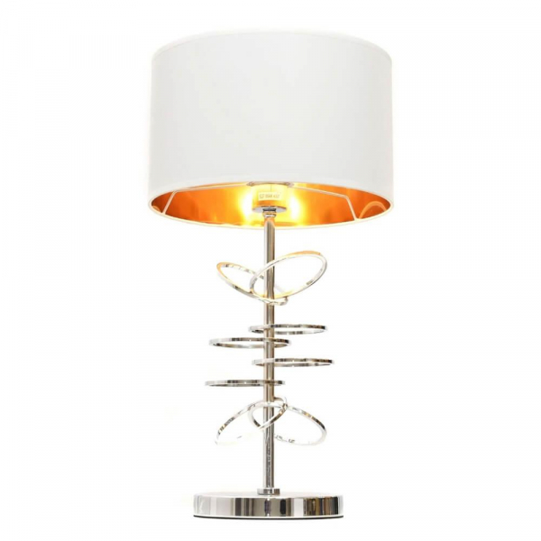 Настольная лампа Lumina Deco Milari LDT 5530 CHR+WT Настольная лампа Lumina Deco Milari LDT 5530 CHR+WT