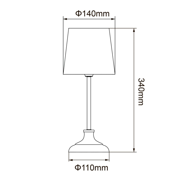 Настольная лампа Uniel UML-B309 E14 Chrome/Dark Blue UL-00012426