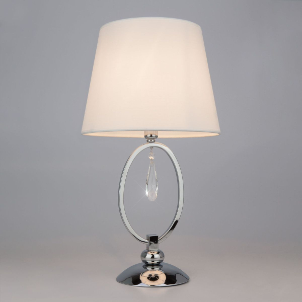 Настольная лампа Eurosvet 01055/1 хром/прозрачный хрусталь Strotskis