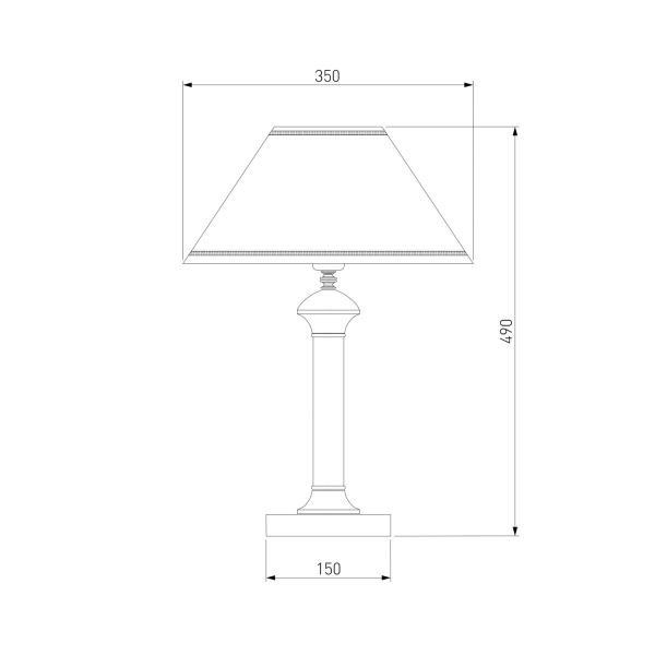 Настольная лампа Eurosvet 60019/1 венге