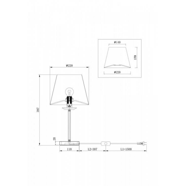 Настольная лампа Freya Forte FR1006TL-01N Настольная лампа Freya Forte FR1006TL-01N