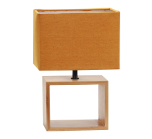 Настольная лампа Uniel UML-B401 E27 Orange/Wood UL-00010955