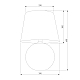 Настольная лампа TK Lighting 5591 Santana Ecru