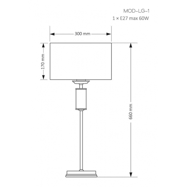 Настольный светильник KUTEK MOOD Modesto MOD-LG-1(CC) Настольный светильник KUTEK MOOD Modesto MOD-LG-1(CC)
