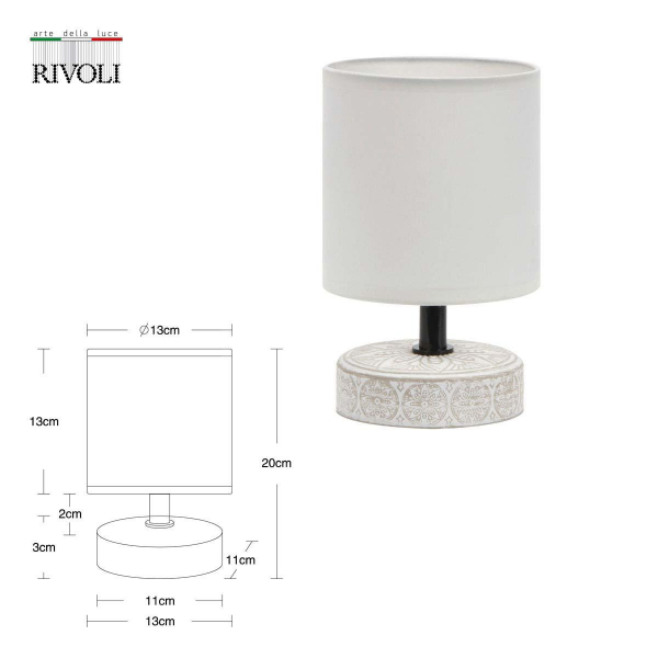 Настольная лампа Rivoli Eleanor 7070-501 Б0057269 Настольная лампа Rivoli Eleanor 7070-501 Б0057269
