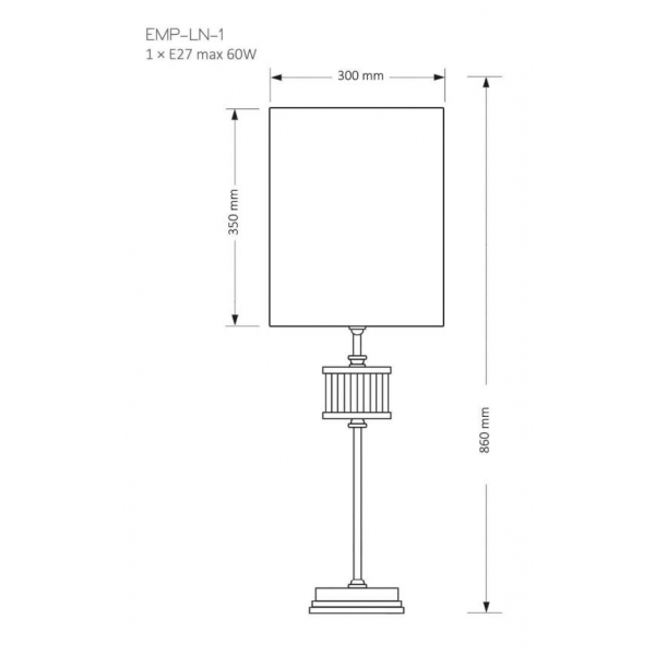 Настольный светильник KUTEK MOOD Empoli EMP-LN-1(N) Настольный светильник KUTEK MOOD Empoli EMP-LN-1(N)