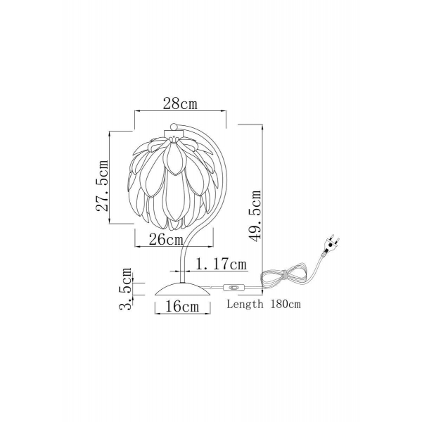 Настольная лампа Moderli Flake V11012-T Настольная лампа Moderli Flake V11012-T