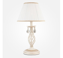 Настольная лампа Eurosvet 10054/1 белый с золотом/прозрачный хрусталь Strotskis