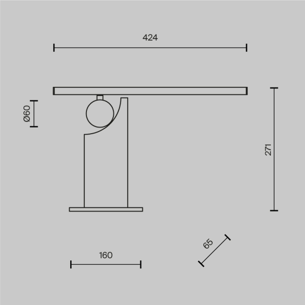 Настольная лампа Maytoni MOD467TL-L9BS3K