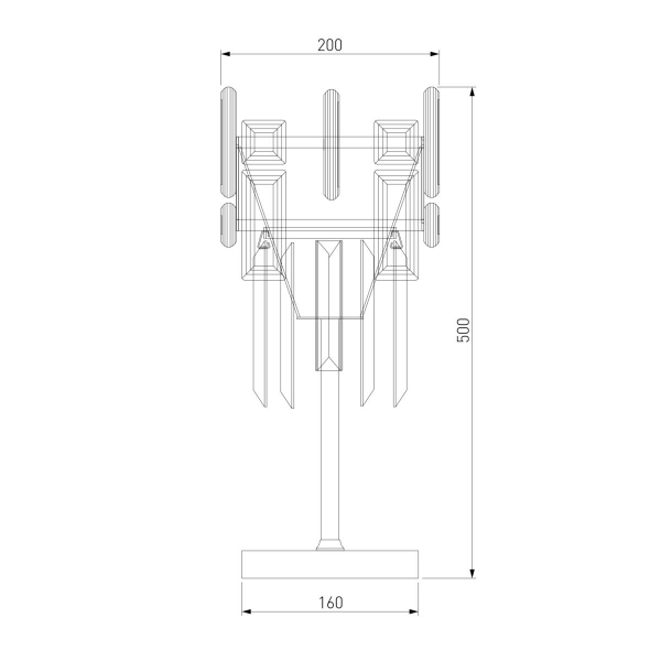Настольная лампа Bogates Lago 01108/1 Strotskis