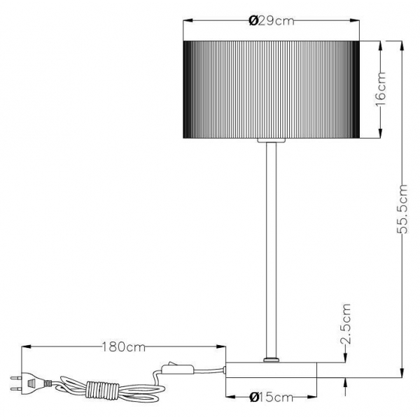 Настольная лампа Arte Lamp Mallorca A1021LT-1SS Настольная лампа Arte Lamp Mallorca A1021LT-1SS