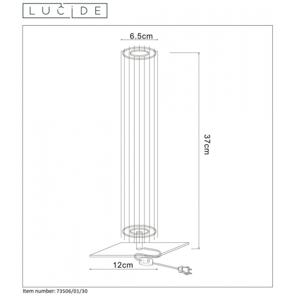 Настольная лампа Lucide Lionel 73506/01/30 Настольная лампа Lucide Lionel 73506/01/30