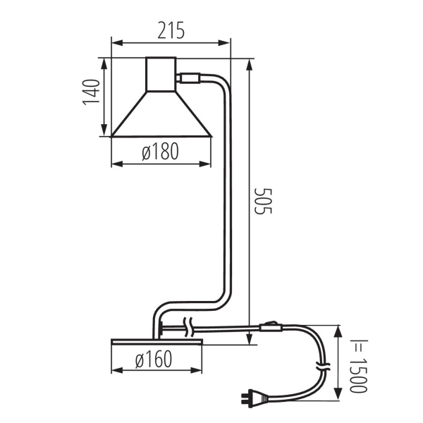 Настольная лампа Kanlux NEDIA E14 B 34475 Настольная лампа Kanlux NEDIA E14 B 34475