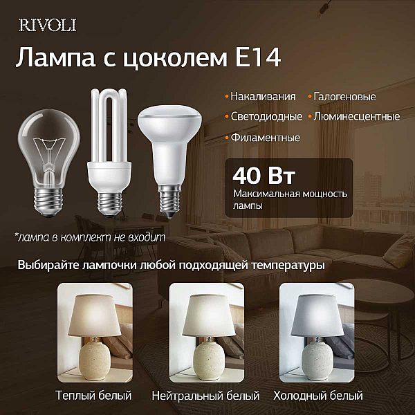 Настольная лампа Rivoli Naomi 7551-501 Б0070139
