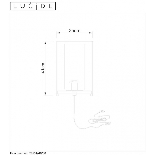 Настольная лампа Lucide Dounia 78594/40/30 Настольная лампа Lucide Dounia 78594/40/30