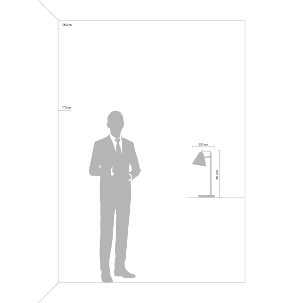 Настольная лампа Freya Modern Falke Market FR8001TL-01WG