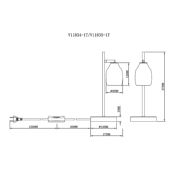 Настольная лампа Moderli Adalina V11835-1T