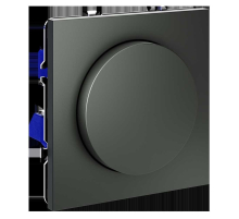 Светорегулятор встраиваемый Voltum S70 поворотно-нажимной 600 Вт, (титан) VLS070306