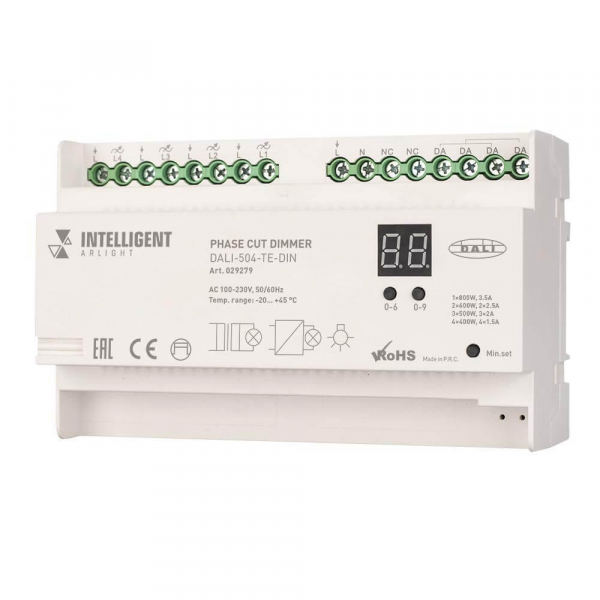 Диммер Arlight Dali-504-TE-DIN 029279 Диммер Arlight Dali-504-TE-DIN 029279