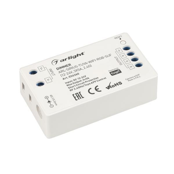 Диммер Arlight ARL-Sirius-Tuya-WiFi-RGB-Suf 036360 Диммер Arlight ARL-Sirius-Tuya-WiFi-RGB-Suf 036360