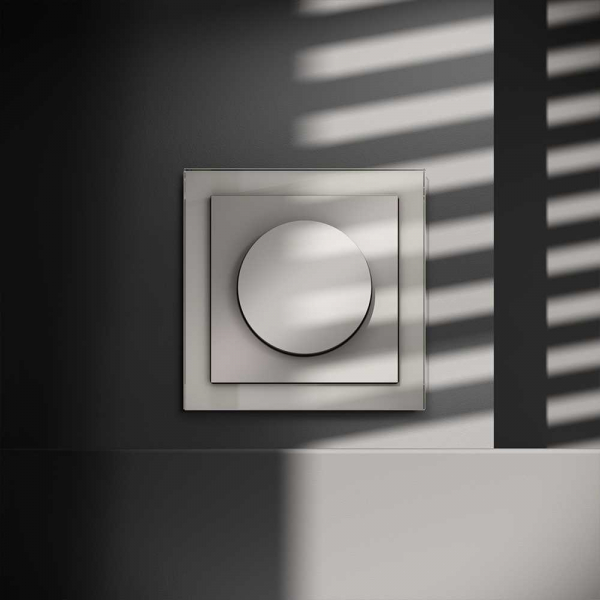 Светорегулятор встраиваемый Voltum S70 поворотно-нажимной 600 Вт, (кашемир) VLS070303