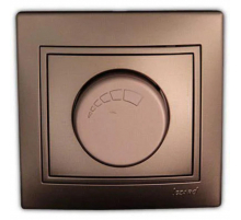 Диммер 500 Вт с фильтром и предохранителем Lezard Mira светло-коричневый со вставкой 701-3131-117