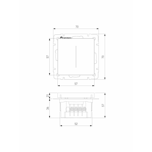 Умный сенсорный диммер Werkel белый W3443101 4690389195433
