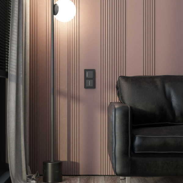 Сенсорный диммер Werkel с подсветкой черный W3443111 4690389195457