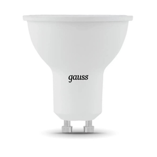 Лампа cветодиодная диммируемая Gauss GU10 5W 6500K прозрачная 101506305-D Лампа cветодиодная диммируемая Gauss GU10 5W 6500K прозрачная 101506305-D