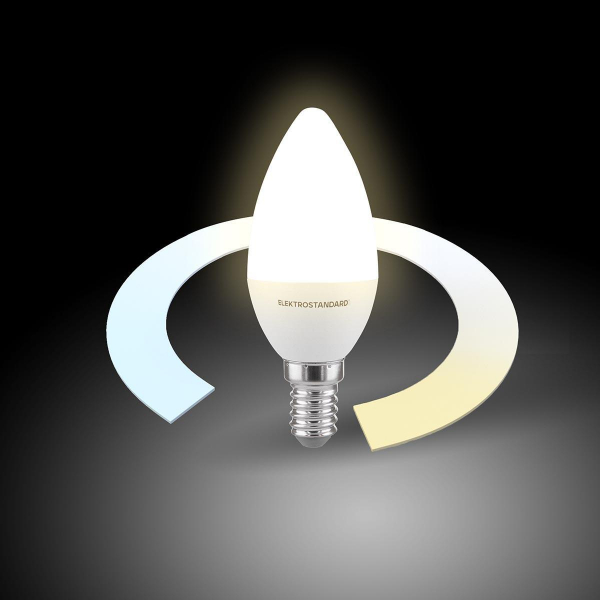 Лампа светодиодная филаментная диммируемая Elektrostandard E14 5W 3300/4200/6500K белая BLE1438 a055924 Лампа светодиодная филаментная диммируемая Elektrostandard E14 5W 3300/4200/6500K белая BLE1438 a055924