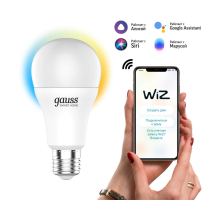 Лампа светодиодная диммируемая Gauss Smart Home E27 8,5W 2700-6500K матовая 1130112
