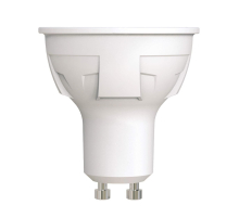 Лампа светодиодная диммируемая Uniel GU10 6W 3000K матовая LED-JCDR 6W/WW/GU10/FR/DIM PLP01WH UL-00003990