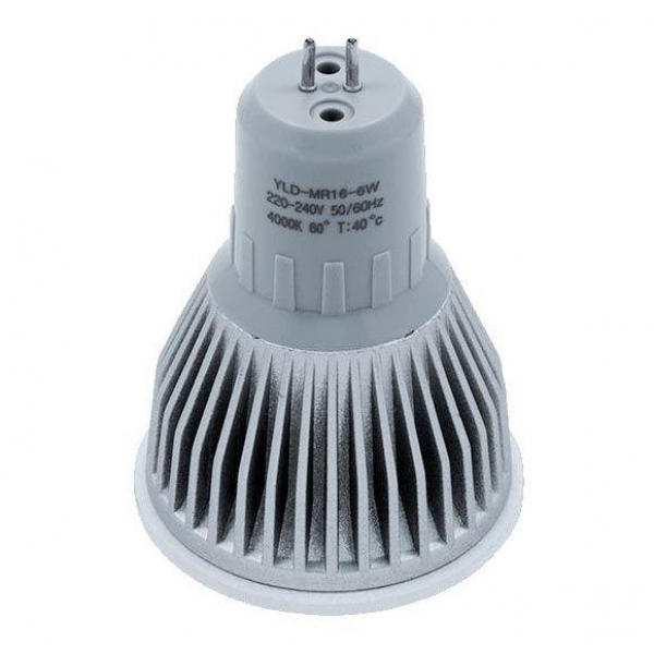 Лампочка светодиодная диммируемая DesignLed GU5.3 6W 4000K прозрачная 002364 Лампочка светодиодная диммируемая DesignLed GU5.3 6W 4000K прозрачная 002364