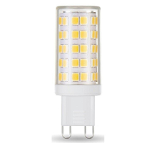 Лампа светодиодная диммируемая Gauss G9 5,5W 3000К прозрачная 107309155-D