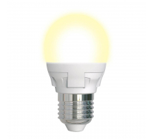 Лампа светодиодная диммируемая Uniel E27 7W 3000K матовая LED-G45 7W/3000K/E27/FR/DIM PLP01WH UL-00004303