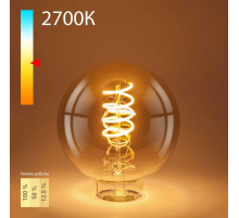 Лампа светодиодная филаментная диммируемая Elektrostandard E27 5W 2700K тонированная a053409