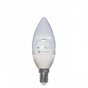 Лампа светодиодная диммируемая Наносвет E14 6,5W 2700K прозрачная LC-CDCL-D-6.5/E14/827 L230