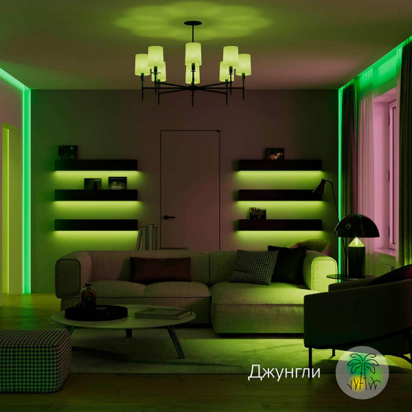 Лампа светодиодная диммируемая Gauss Smart Home E27 8,5W 2700-6500K RGBW матовая 1170112 Лампа светодиодная диммируемая Gauss Smart Home E27 8,5W 2700-6500K RGBW матовая 1170112