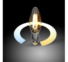 Лампа светодиодная филаментная диммируемая Elektrostandard E14 5W 3300/4200/6500K прозрачная BLE1437 a055921