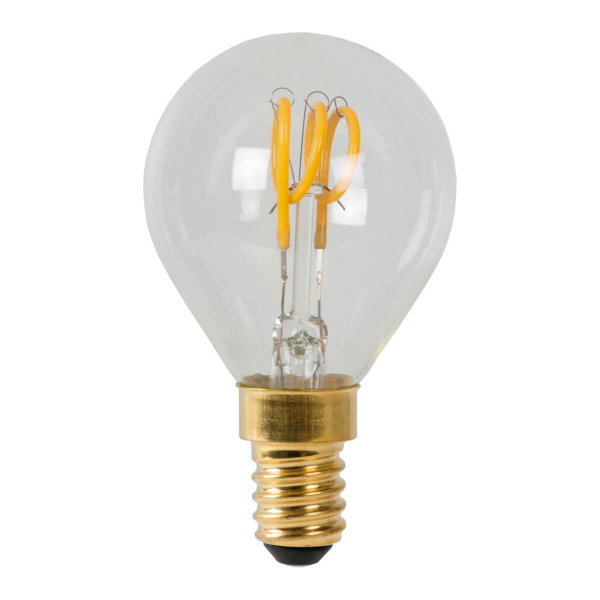 Лампа светодиодная диммируемая Lucide E14 3W 2700K прозрачная 49046/03/60 Лампа светодиодная диммируемая Lucide E14 3W 2700K прозрачная 49046/03/60