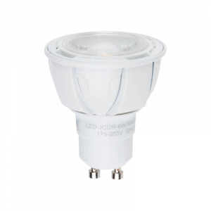Лампа светодиодная диммируемая Uniel GU10 6W 4000K матовая LED-JCDR 6W/NW/GU10/FR/DIM PLP01WH UL-00003988