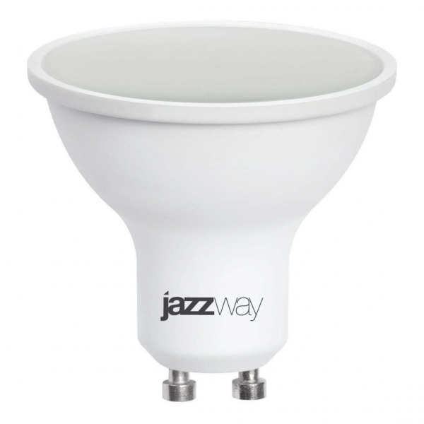 Лампа светодиодная диммируемая Jazzway GU10 8W 3000K матовая 5035898 Лампа светодиодная диммируемая Jazzway GU10 8W 3000K матовая 5035898