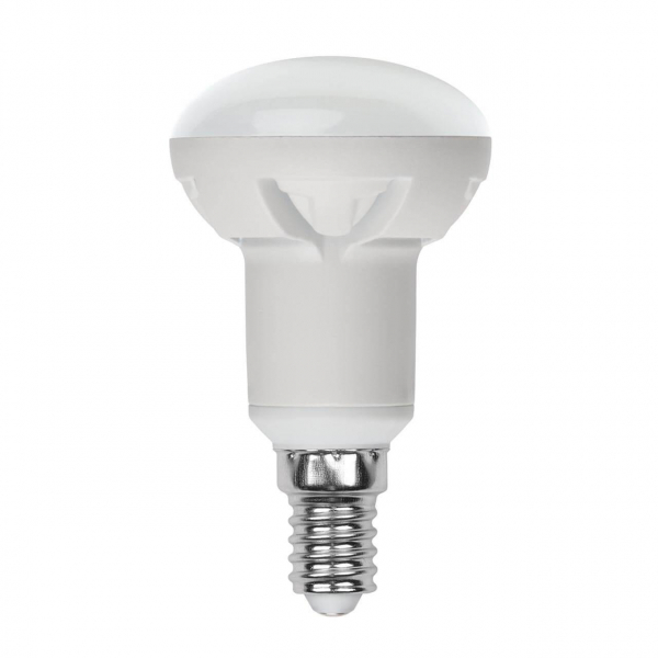 Лампа светодиодная диммируемая Uniel E14 7W 3000K матовая LED-R50 7W/3000K/E14/FR/DIM PLP01WH UL-00004710 Лампа светодиодная диммируемая Uniel E14 7W 3000K матовая LED-R50 7W/3000K/E14/FR/DIM PLP01WH UL-00004710