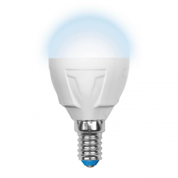 Лампа светодиодная диммируемая Uniel E14 6W 4500K матовая LED-G45-6W/NW/E14/FR/DIM PLP01WH UL-00000692 Лампа светодиодная диммируемая Uniel E14 6W 4500K матовая LED-G45-6W/NW/E14/FR/DIM PLP01WH UL-00000692