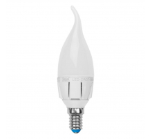 Лампа светодиодная диммируемая Uniel E14 6W 4500K матовая LED-CW37-6W/NW/E14/FR/DIM 08692