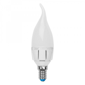 Лампа светодиодная диммируемая Uniel E14 6W 4500K матовая LED-CW37-6W/NW/E14/FR/DIM 08692
