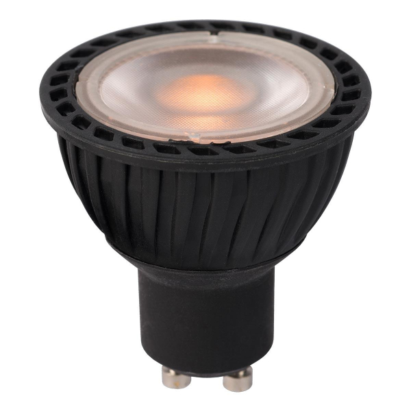 Лампа светодиодная диммируемая Lucide GU10 5W 2200K черная 49010/05/30 Лампа светодиодная диммируемая Lucide GU10 5W 2200K черная 49010/05/30