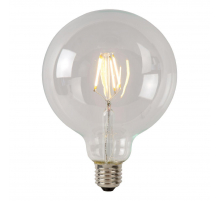 Лампа светодиодная диммируемая Lucide E27 7W 2700К прозрачная 49087/07/60