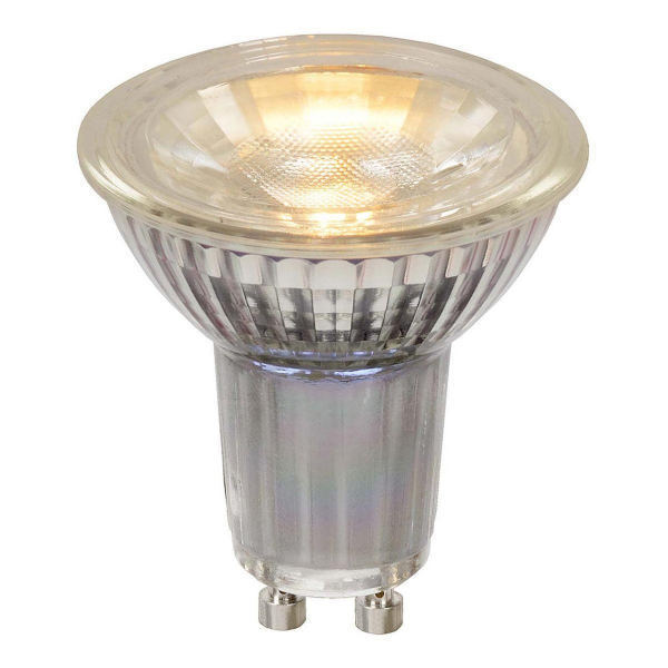 Лампа светодиодная диммируемая Lucide GU10 5W 2700K прозрачная 49007/05/60 Лампа светодиодная диммируемая Lucide GU10 5W 2700K прозрачная 49007/05/60