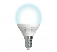 Лампа светодиодная диммируемая Uniel E14 7W 4000K матовая LED-G45 7W/4000K/E14/FR/DIM PLP01WH UL-00004300